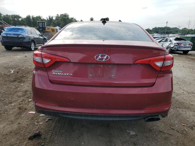 5NPE24AF1FH149619 - 2015 HYUNDAI SONATA SE RED photo 6