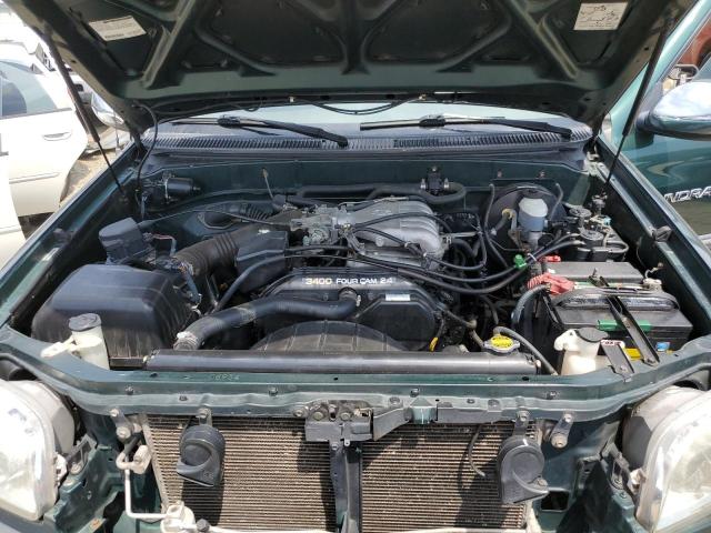 5TBRN341X2S223426 - 2002 TOYOTA TUNDRA ACCESS CAB SR5 GREEN photo 11