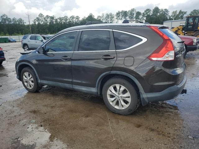 5J6RM4H72DL032595 - 2013 HONDA CR-V EXL GRAY photo 2