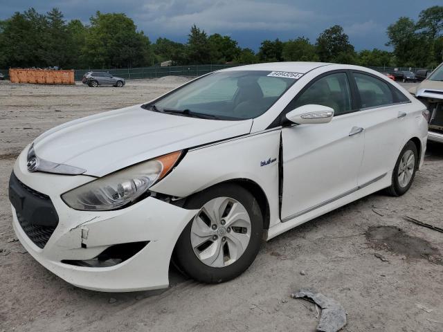 KMHEC4A48FA119192 - 2015 HYUNDAI SONATA HYBRID WHITE photo 1