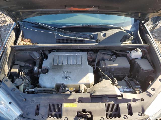 5TDBK3EHXDS245121 - 2013 TOYOTA HIGHLANDER BASE შავი ფოტო 12