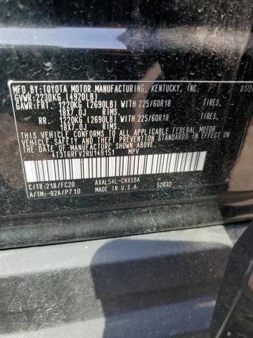 4T3T6RFV2RU149151 - 2024 TOYOTA RAV4 SE BLACK photo 14