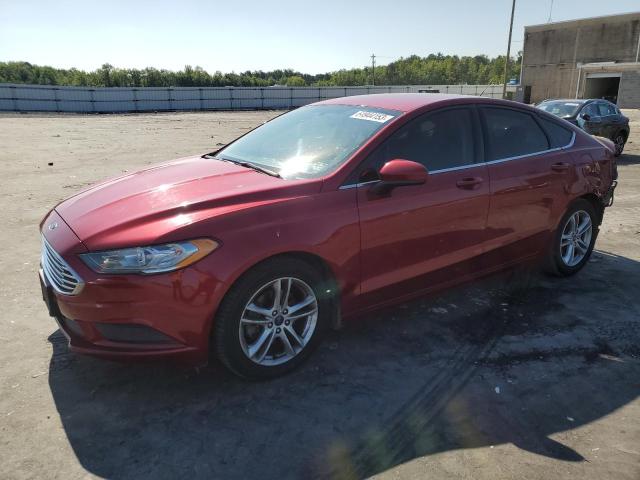 3FA6P0HD2JR148946 - 2018 FORD FUSION SE RED photo 1