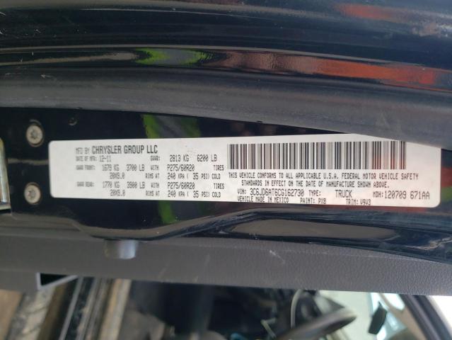 3C6JD6AT6CG162730 - 2012 DODGE RAM 1500 ST 黑色 照片 12