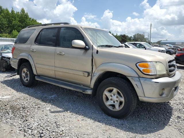 5TDZT34AX2S130466 - 2002 TOYOTA SEQUOIA SR5 TAN photo 4