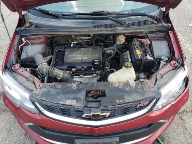 1G1JD5SB2L4137063 - 2020 CHEVROLET SONIC LT RED photo 11