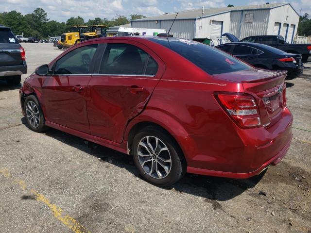 1G1JD5SB2L4137063 - 2020 CHEVROLET SONIC LT RED photo 2