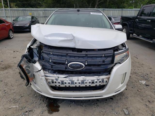 2FMDK3AK5DBC44644 - 2013 FORD EDGE SPORT WHITE photo 5