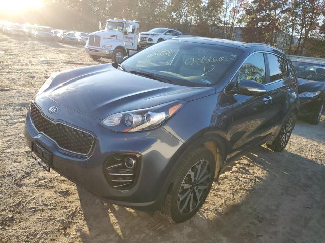 KNDPNCAC7H7297586 - 2017 KIA SPORTAGE EX GRAY photo 2