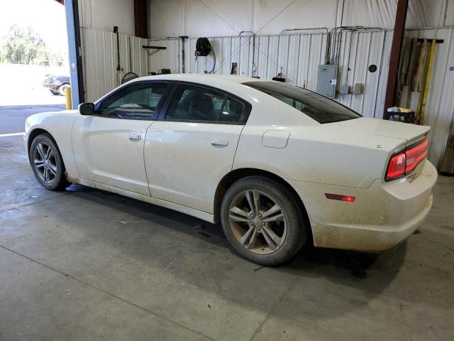 2C3CDXJG4EH264500 - 2014 DODGE CHARGER SXT WHITE photo 2