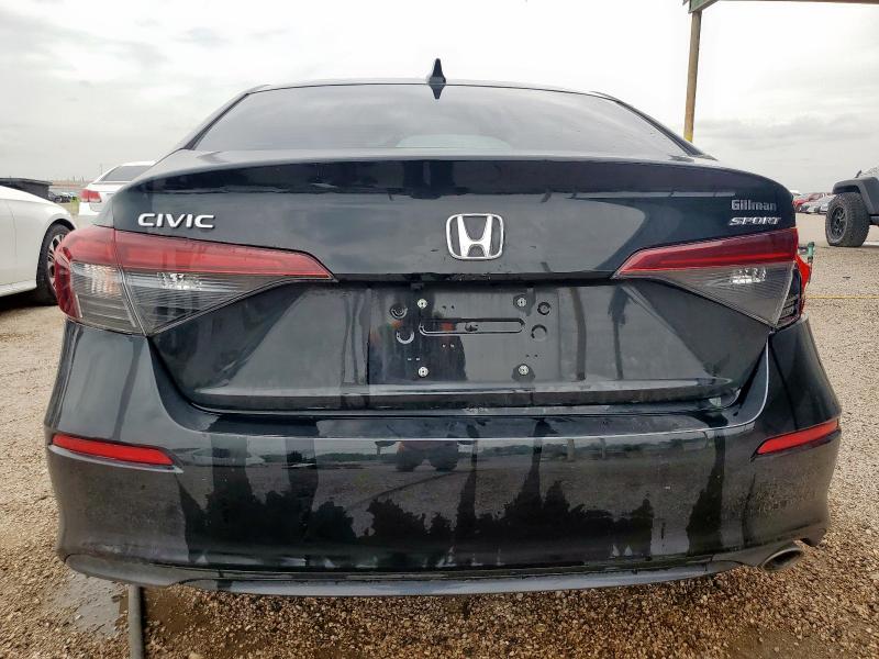 2HGFE2F53SH509896 - 2025 HONDA CIVIC SPORT BLACK photo 6