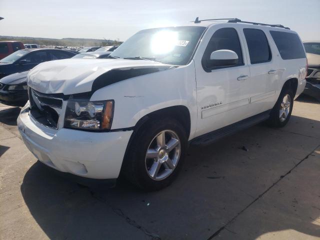 1GNSCJE03DR153429 - 2013 CHEVROLET SUBURBAN C1500 LT WHITE photo 1