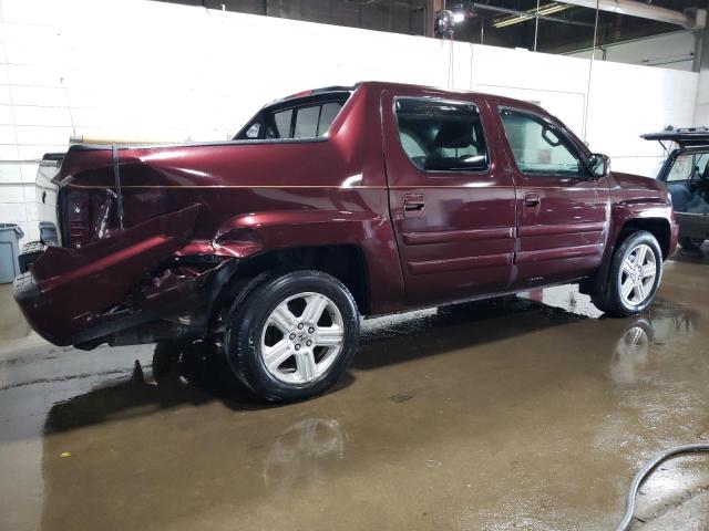 2HJYK16519H501909 - 2009 HONDA RIDGELINE RTL BURGUNDY photo 3