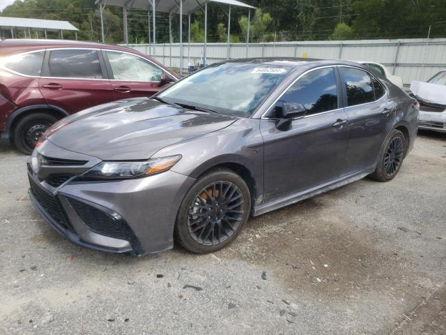 4T1G11AK9RU893403 - 2024 TOYOTA CAMRY SE NIGHT SHADE GRAY photo 1