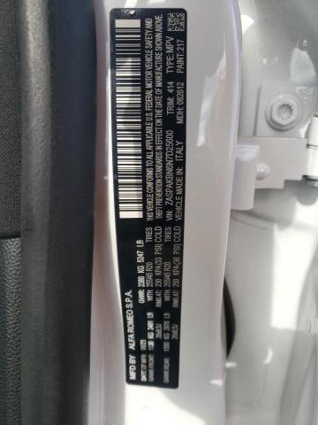 ZASPAKBN6N7D25600 - 2022 ALFA ROMEO STELVIO TI أبيض صورة 12