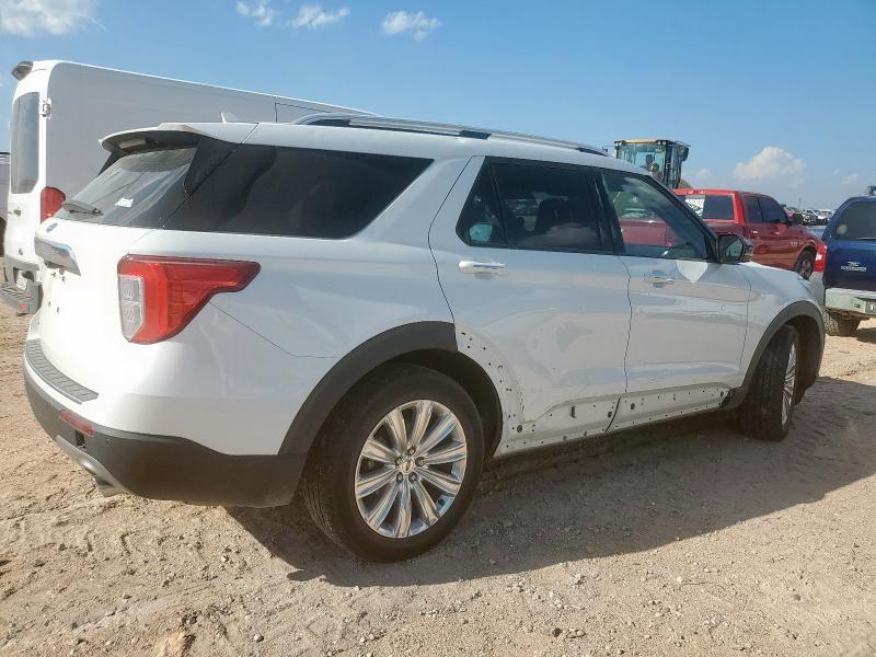 1FMSK7FH2NGC39049 - 2022 FORD EXPLORER LIMITED WHITE photo 3