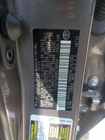 4T1G11AK6RU190034 - 2024 TOYOTA CAMRY SE NIGHT SHADE GRAY photo 12