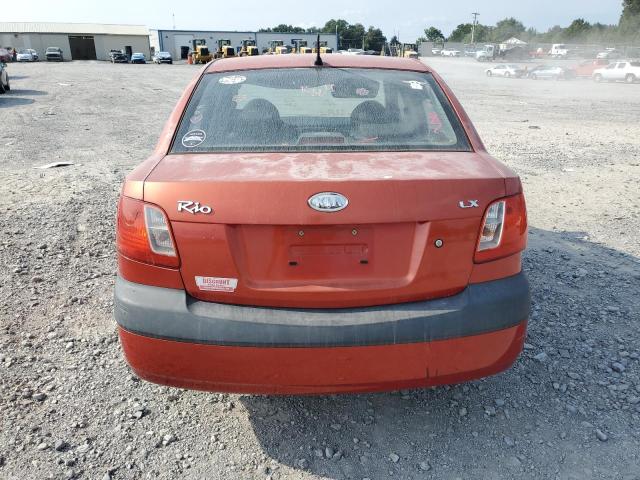 KNADE123986421348 - 2008 KIA RIO BASE RED photo 6