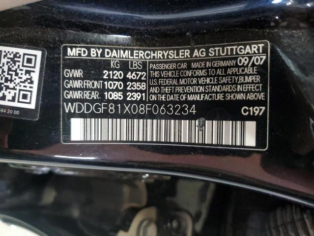 WDDGF81X08F063234 - 2008 MERCEDES-BENZ C 300 4MATIC BLACK photo 12