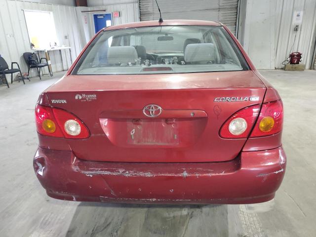 2T1BR32E34C197671 - 2004 TOYOTA COROLLA CE RED photo 6