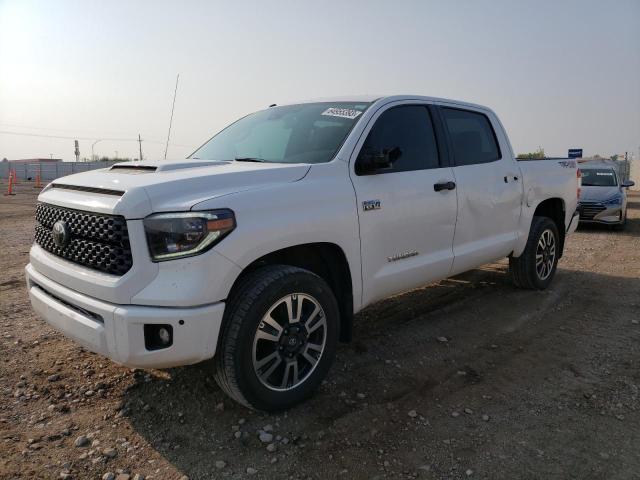 5TFDW5F15KX812286 - 2019 TOYOTA TUNDRA CREWMAX SR5 WHITE photo 1