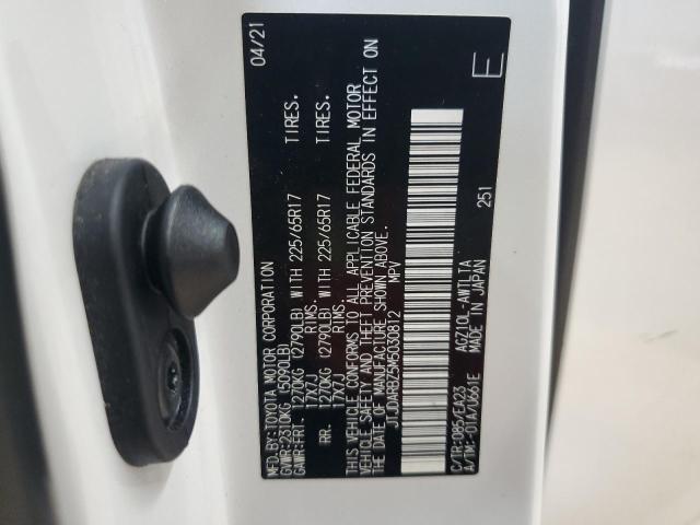 JTJDARBZ5M5030812 - 2021 LEXUS NX 300 BASE Beyaz fotoğraf 13