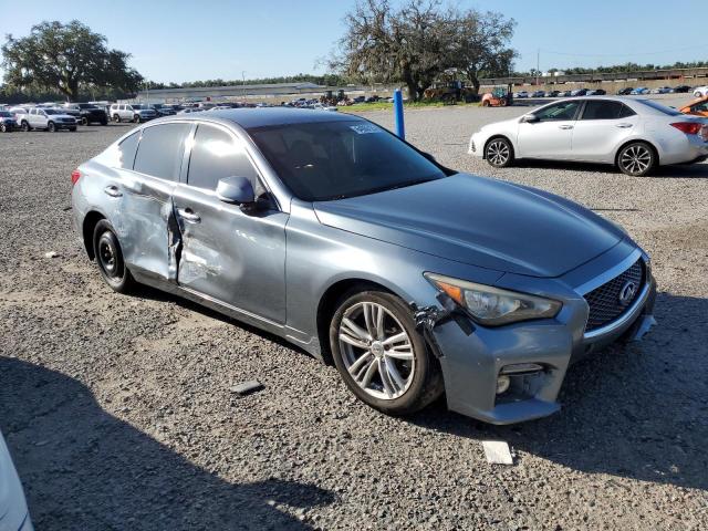 JN1BV7AP2EM691288 - 2014 INFINITI Q50 BASE Մոխրագույն լուսանկար 4