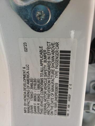 19XFL2H83PE008019 - 2023 HONDA CIVIC SPORT 白色 照片 12