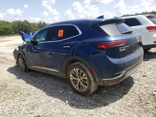 LRBAZLR49ND016925 - 2022 BUICK ENVISION PREFERRED BLUE photo 2