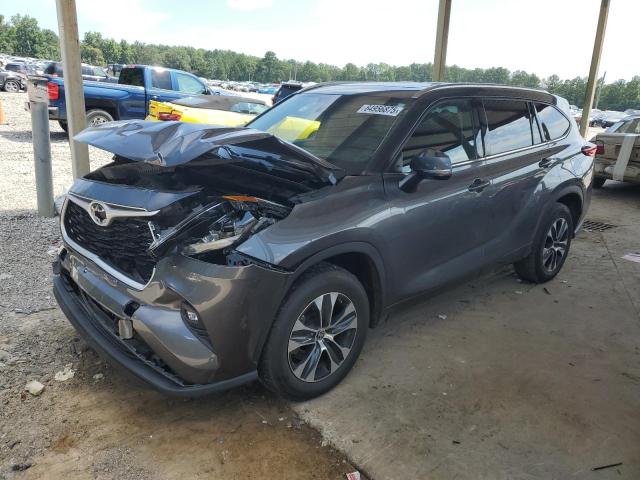 5TDGZRAH5MS531260 - 2021 TOYOTA HIGHLANDER XLE GRAY photo 1