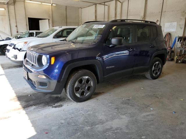 ZACCJBAB3HPG09739 - 2017 JEEP RENEGADE SPORT BLUE photo 1