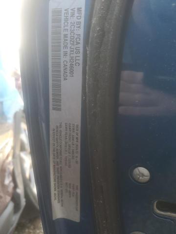 2C3CDZFJXLH235001 - 2020 DODGE CHALLENGER R/T SCAT PACK BLUE photo 13