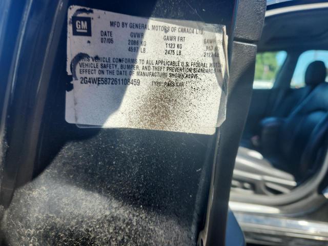 2G4WE587261108459 - 2006 BUICK LACROSSE CXS BLACK photo 12