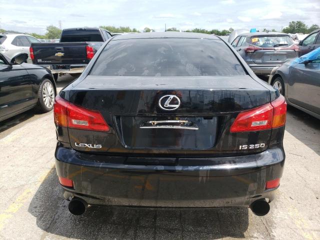 JTHBK262562001440 - 2006 LEXUS IS 250 BLACK photo 6