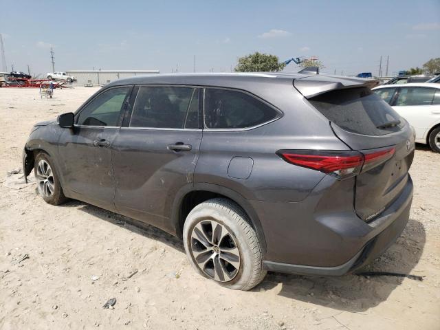 5TDGZRAH2MS051015 - 2021 TOYOTA HIGHLANDER XLE GRAY photo 2