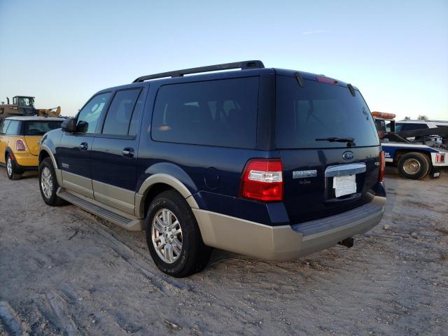 1FMFK18558LA67256 - 2008 FORD EXPEDITION EL EDDIE BAUER BLUE photo 3