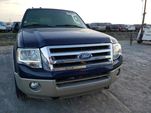 1FMFK18558LA67256 - 2008 FORD EXPEDITION EL EDDIE BAUER BLUE photo 9