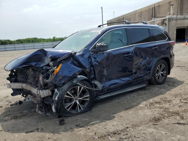 5TDJKRFH2GS258284 - 2016 TOYOTA HIGHLANDER XLE Mavi foto 1