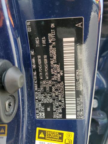 5TDJKRFH2GS258284 - 2016 TOYOTA HIGHLANDER XLE Mavi foto 13