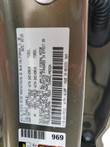 3TMLB5JNXSM123996 - 2025 TOYOTA TACOMA DOUBLE CAB GREEN photo 12