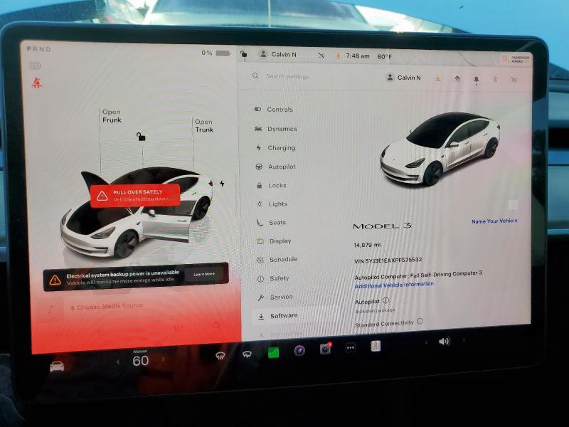 5YJ3E1EAXPF575532 - 2023 TESLA MODEL 3 白色 照片 9