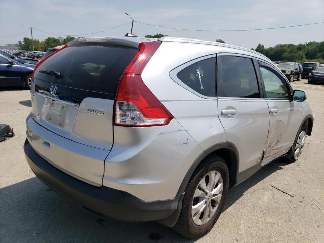 2HKRM4H76EH606627 - 2014 HONDA CR-V EXL SILVER photo 3