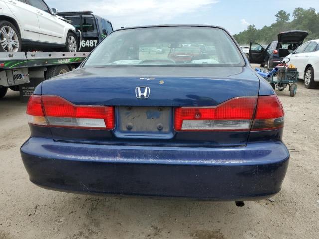 3HGCG56422G707651 - 2002 HONDA ACCORD LX BLUE photo 6