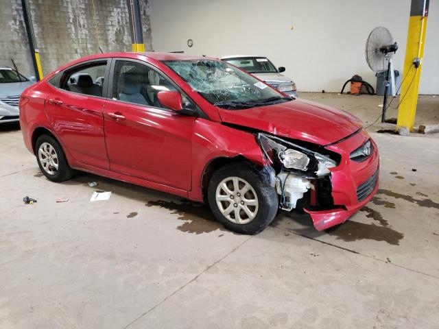 KMHCT4AE2CU119165 - 2012 HYUNDAI ACCENT GLS RED photo 4