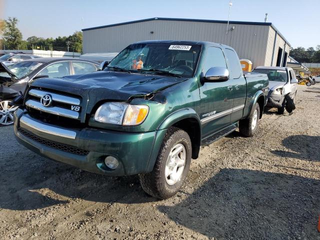 5TBRT34174S449951 - 2004 TOYOTA TUNDRA ACCESS CAB SR5 GREEN photo 1