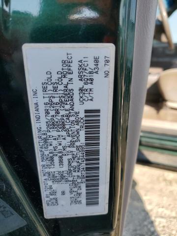 5TBRT34174S449951 - 2004 TOYOTA TUNDRA ACCESS CAB SR5 GREEN photo 12