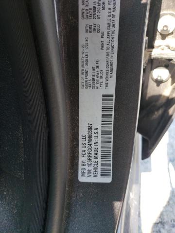 1C6RRFGG4MN603987 - 2021 RAM 1500 TRADESMAN GRAY photo 12