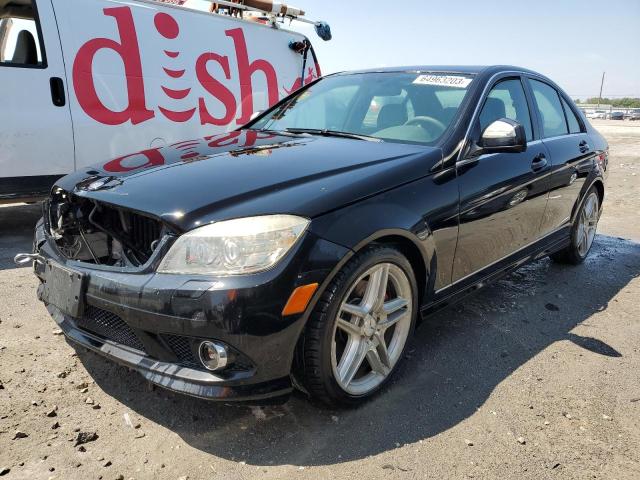 WDDGF56X39F226595 - 2009 MERCEDES-BENZ C 350 BLACK photo 1