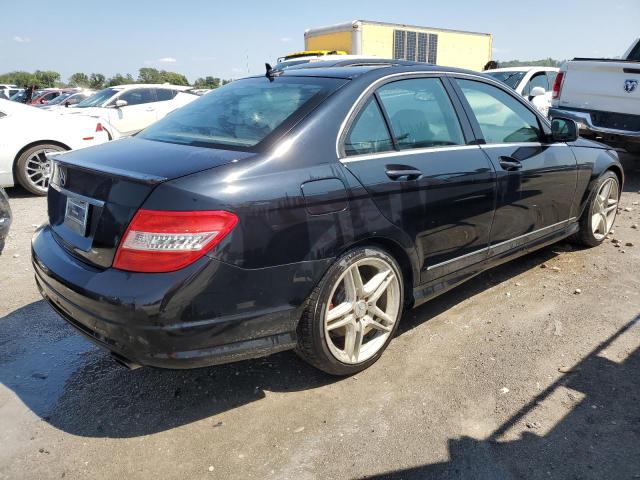 WDDGF56X39F226595 - 2009 MERCEDES-BENZ C 350 BLACK photo 3