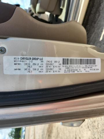 2C4RC1BG7CR245984 - 2012 CHRYSLER TOWN & COU TOURING ოქროსფერი ფოტო 13